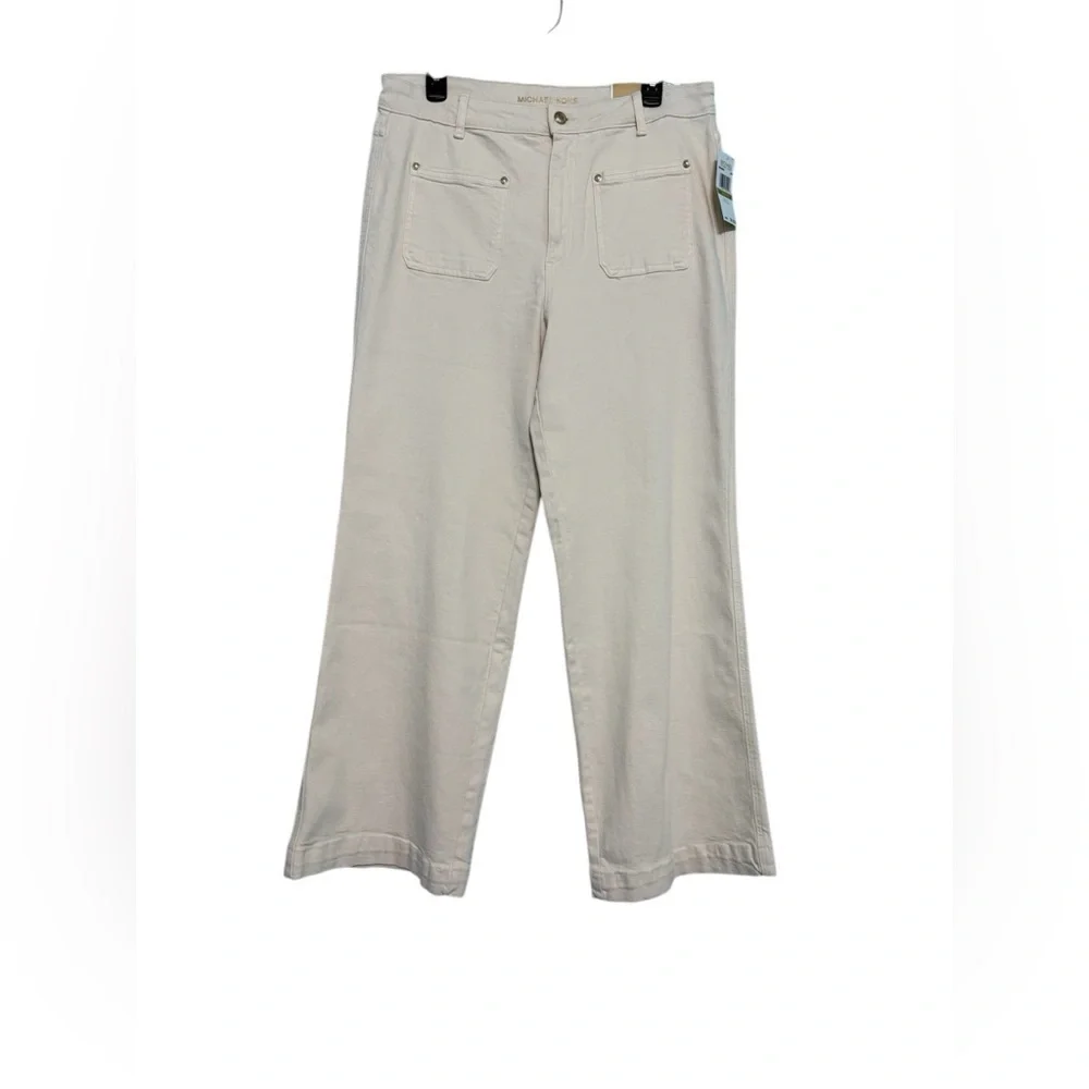 Michael Kors Cream High Rise Jeans Relaxed Fit